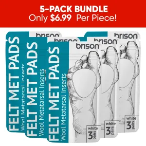 Felt Foot Pads 1/6" Thick [5pcs]
