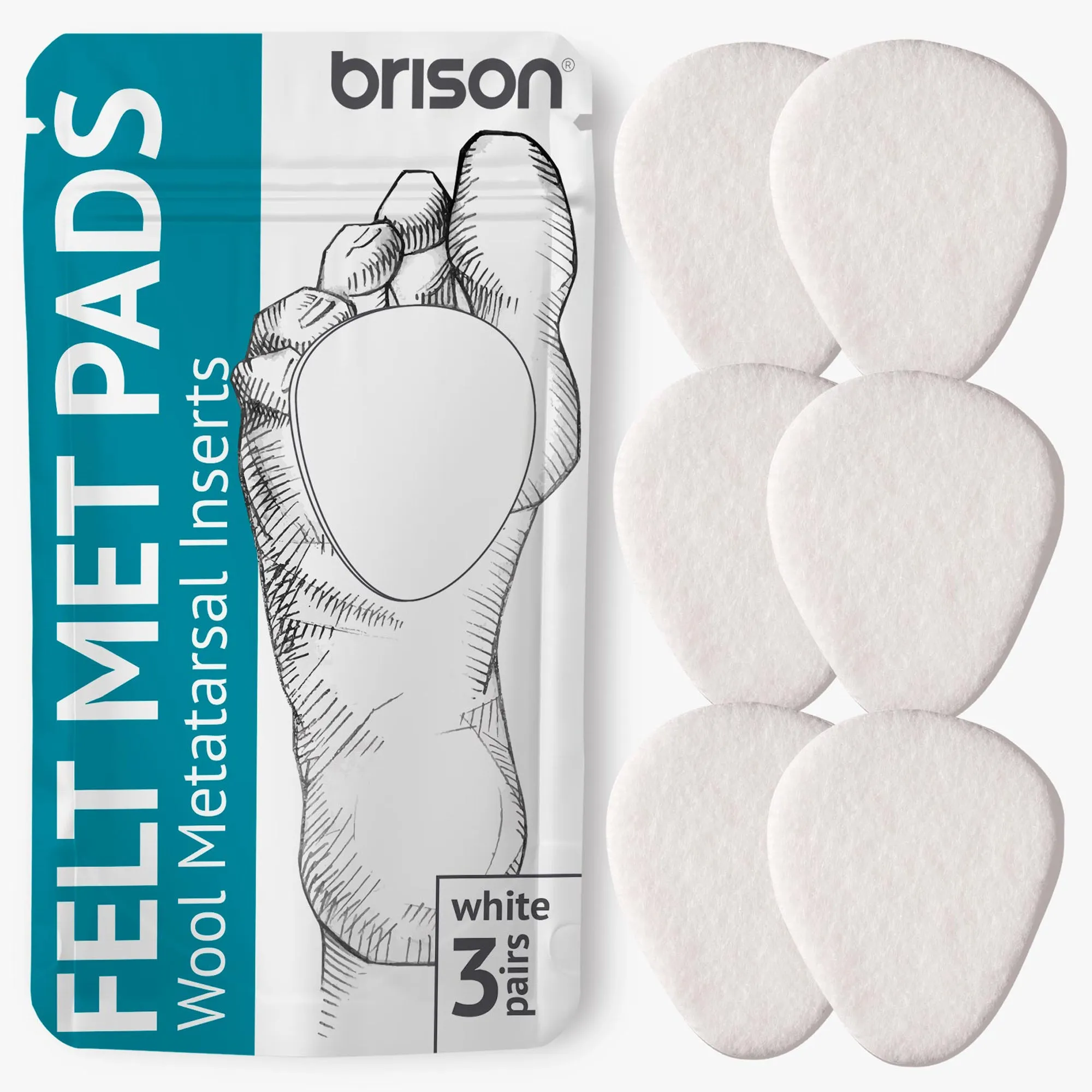 Felt Foot Pads 1/6" Thick [5pcs]