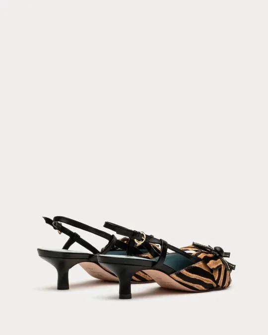 FLOWER KITTEN HEEL