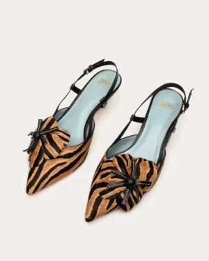 FLOWER KITTEN HEEL