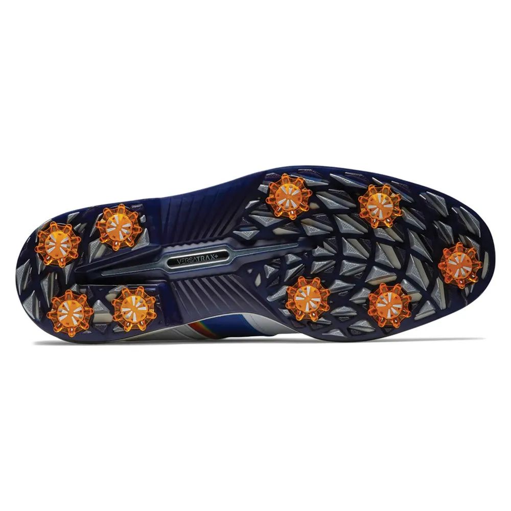 FootJoy Premiere Series Pacific Packard Spiked Shoe - White/Navy/Orange