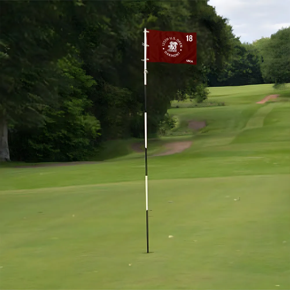 Fyon 2025 US Open Flag Oakmont golf red silkscreen pin Flag Banner Grommets