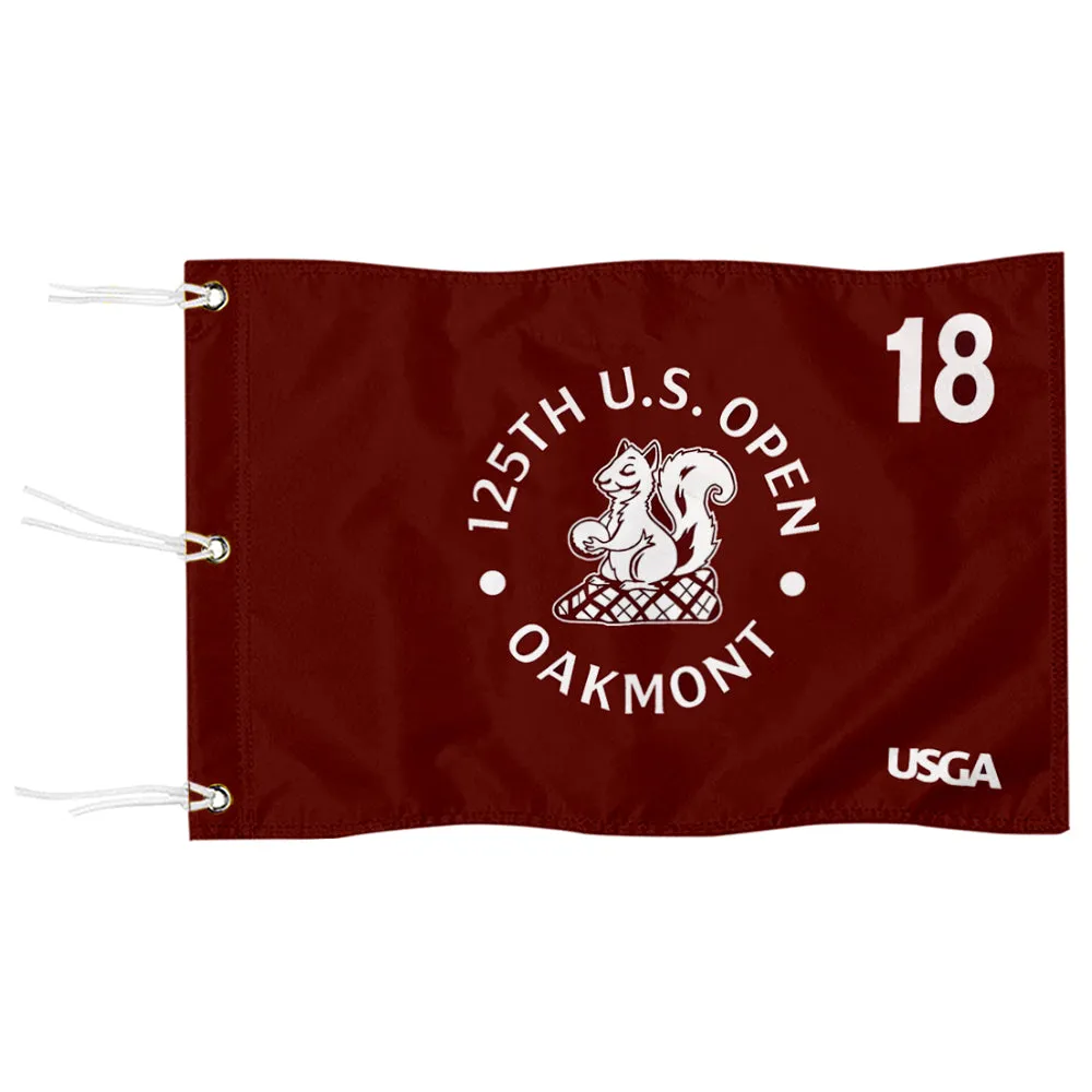 Fyon 2025 US Open Flag Oakmont golf red silkscreen pin Flag Banner Grommets