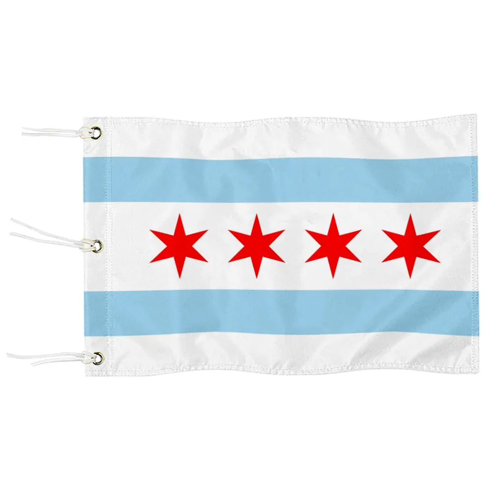 Fyon Chicago Illinois Golf Pin Flag PGA Flag Banner Grommets