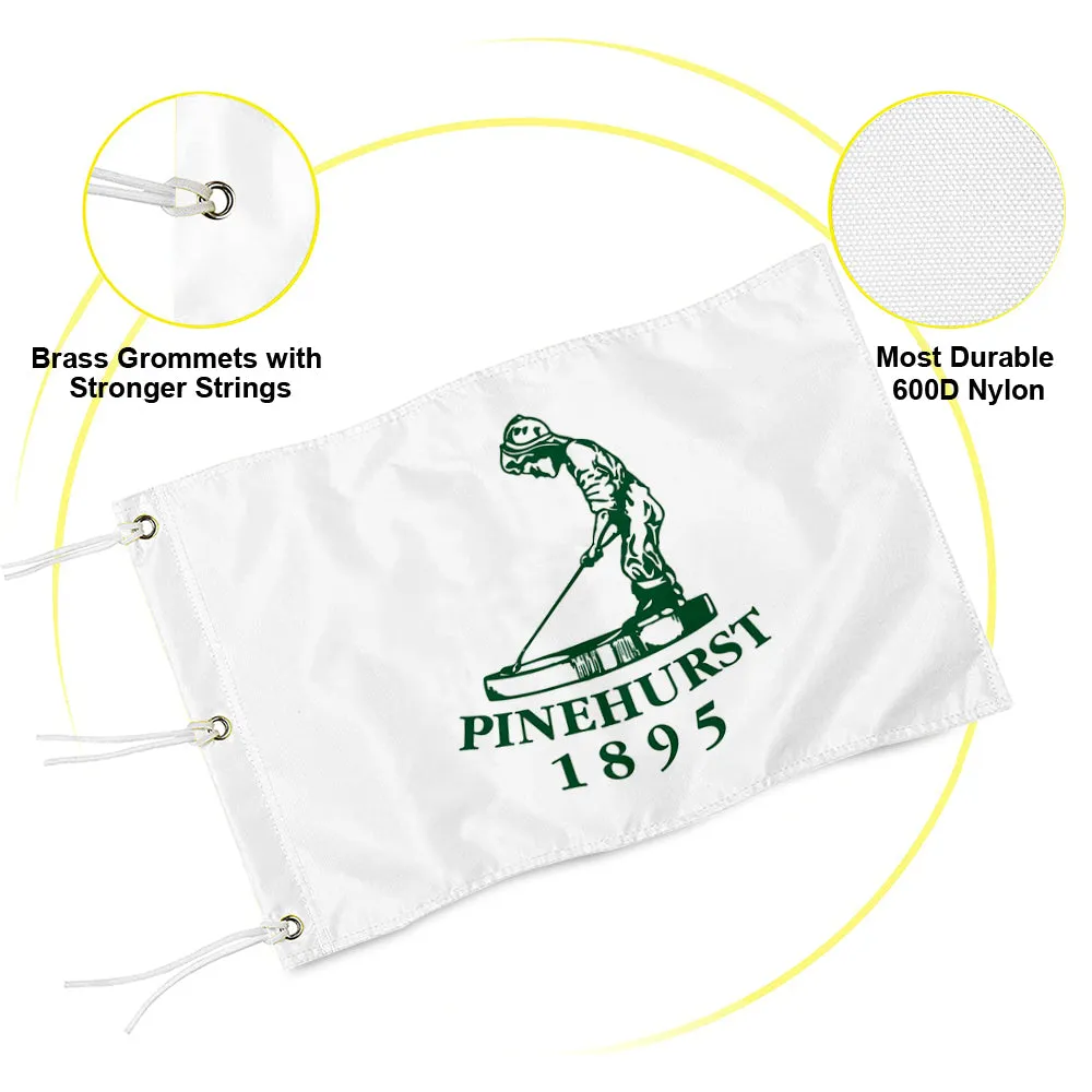 Fyon Pinehurst Famous Putter Boy Embroidered Golf Pin Flag Banner Grommets