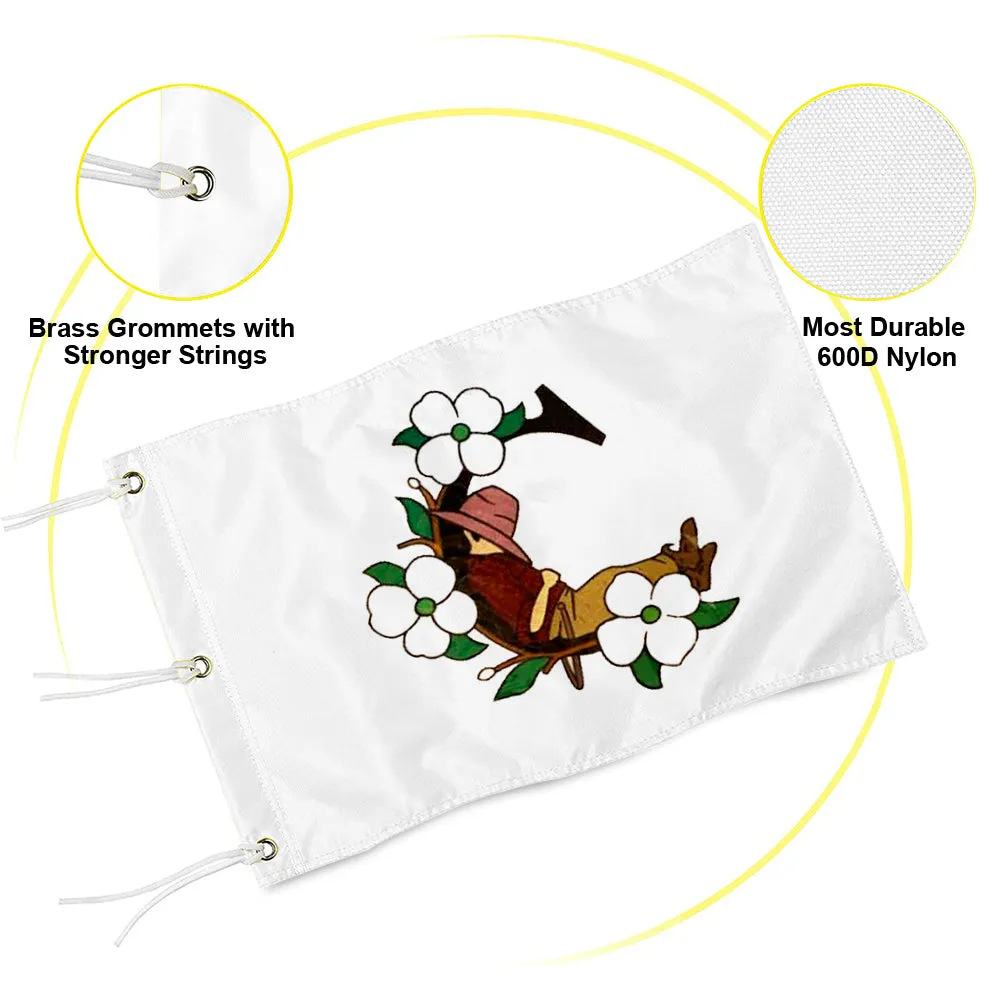 Fyon Pinehurst Resort Spring Cradle Golf Course Embroidered Spring Logo Flag Banner Grommets