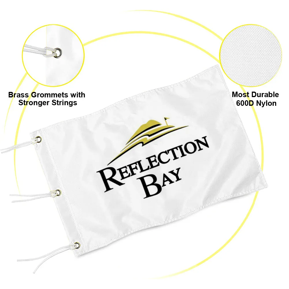 Fyon Reflection Bay Golf Club Pin Flag Banner Grommets