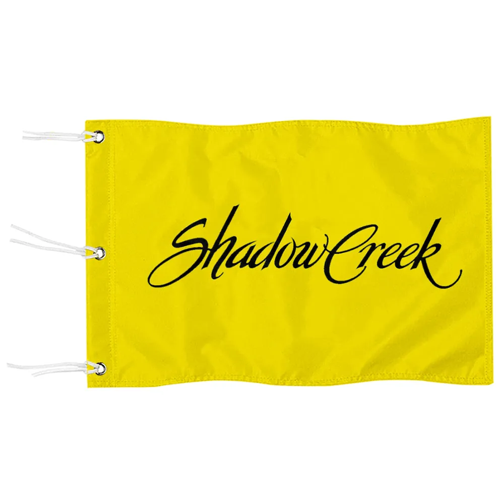 Fyon Shadow Creek Golf Course Las Vegas Yellow Pin Flag Banner Grommets