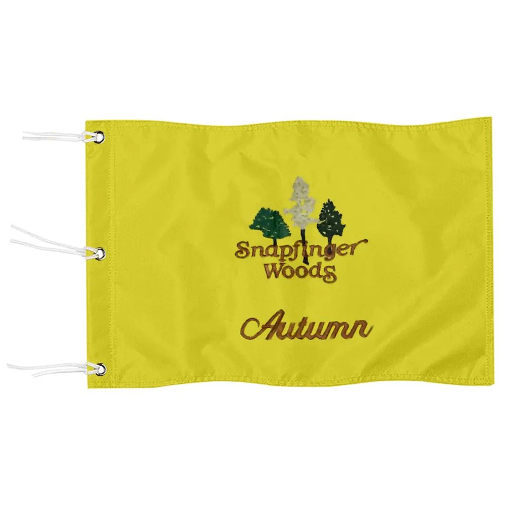 Fyon Snapfinger Woods Autumn Authentic Golf Pin Flag Banner Grommets