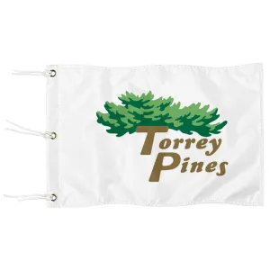 Fyon Torrey Pines Screen Print Logo GOLF Pin Flag Banner Grommets