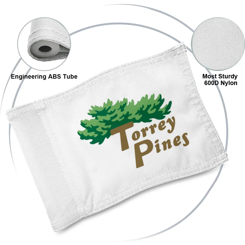 Fyon Torrey Pines Screen Print Logo GOLF Pin Flag Banner