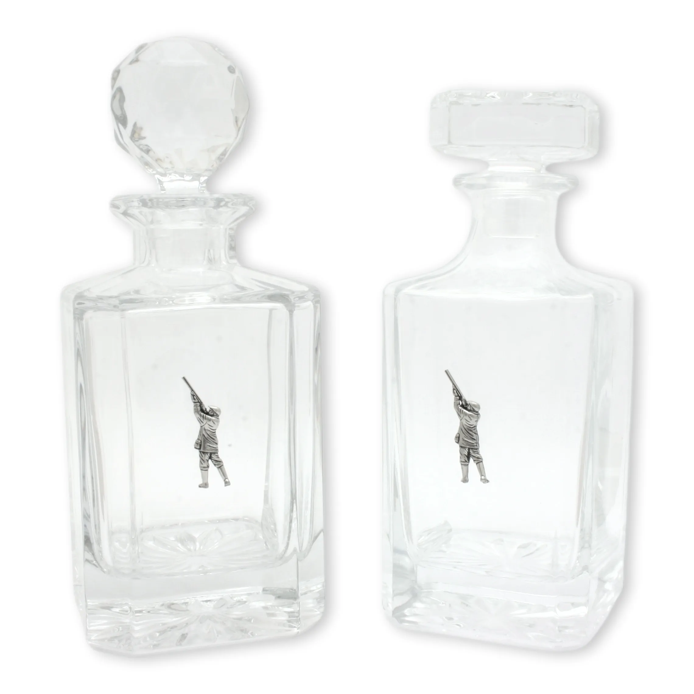 Game Shooter Glass Whiskey Decanter