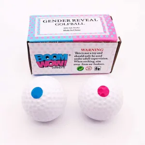 Gender reveal golf ball