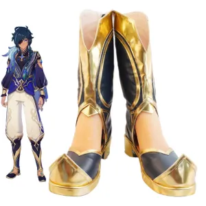 Genshin Impact Kaeya Sailwind Shadow New Skin Shoes Cosplay Boots B Edition