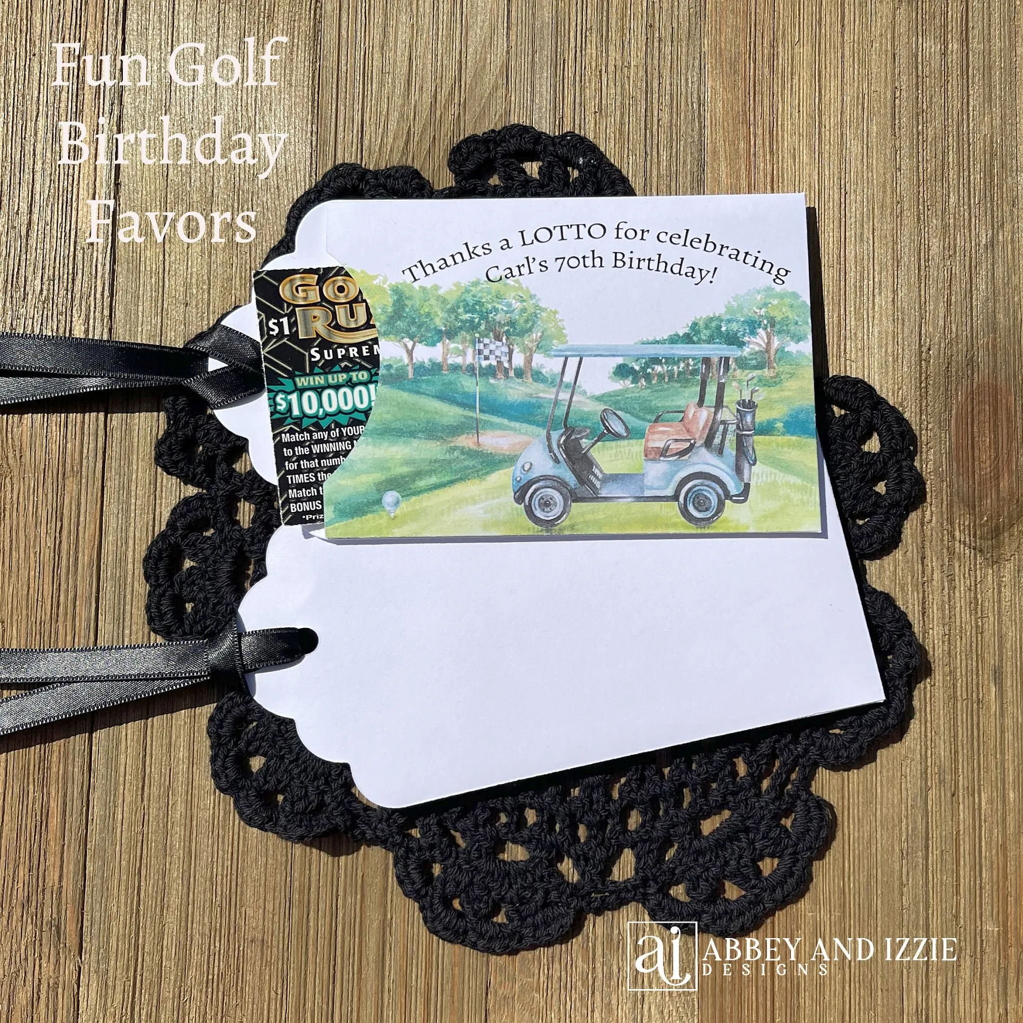 Golf Birthday Party Favors