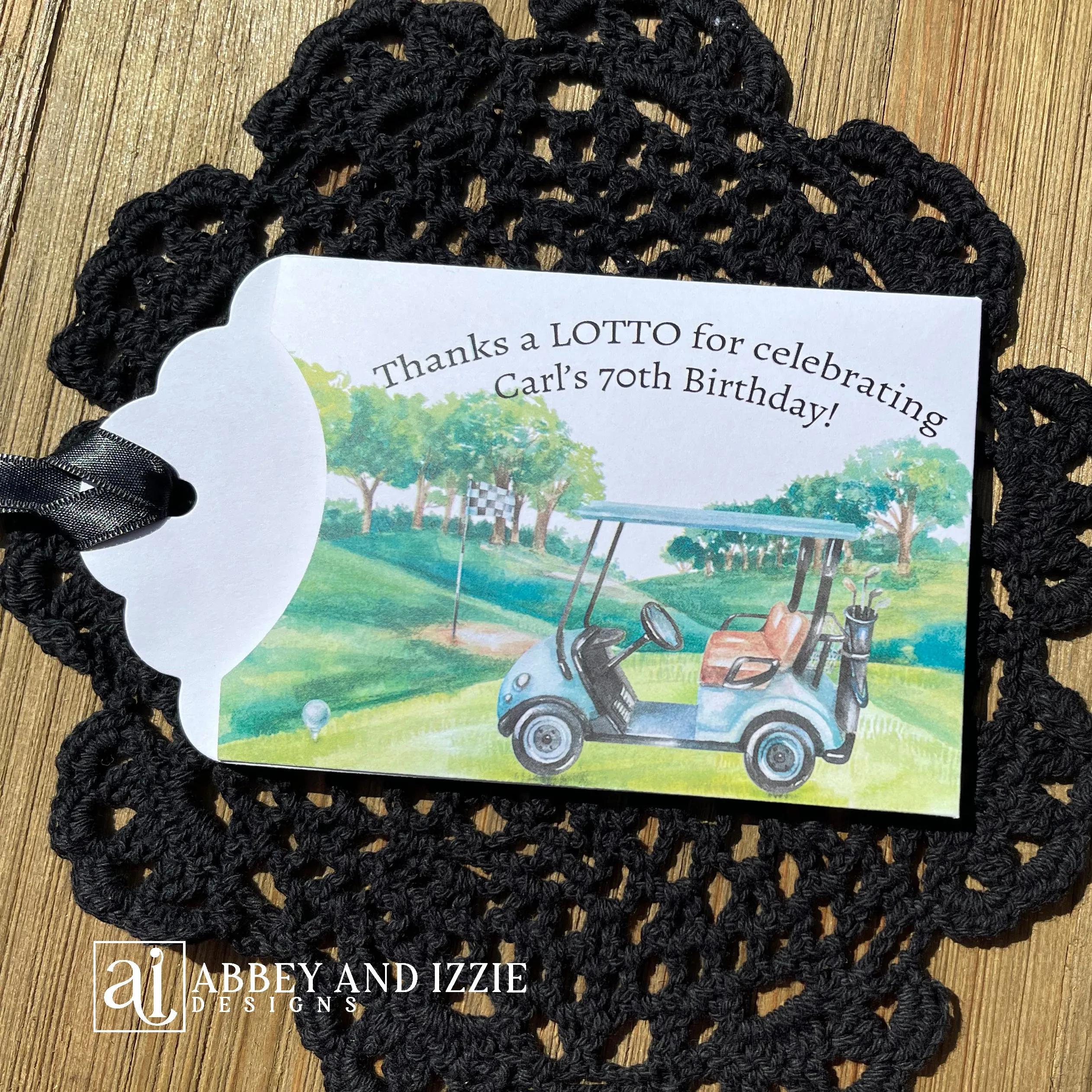 Golf Birthday Party Favors