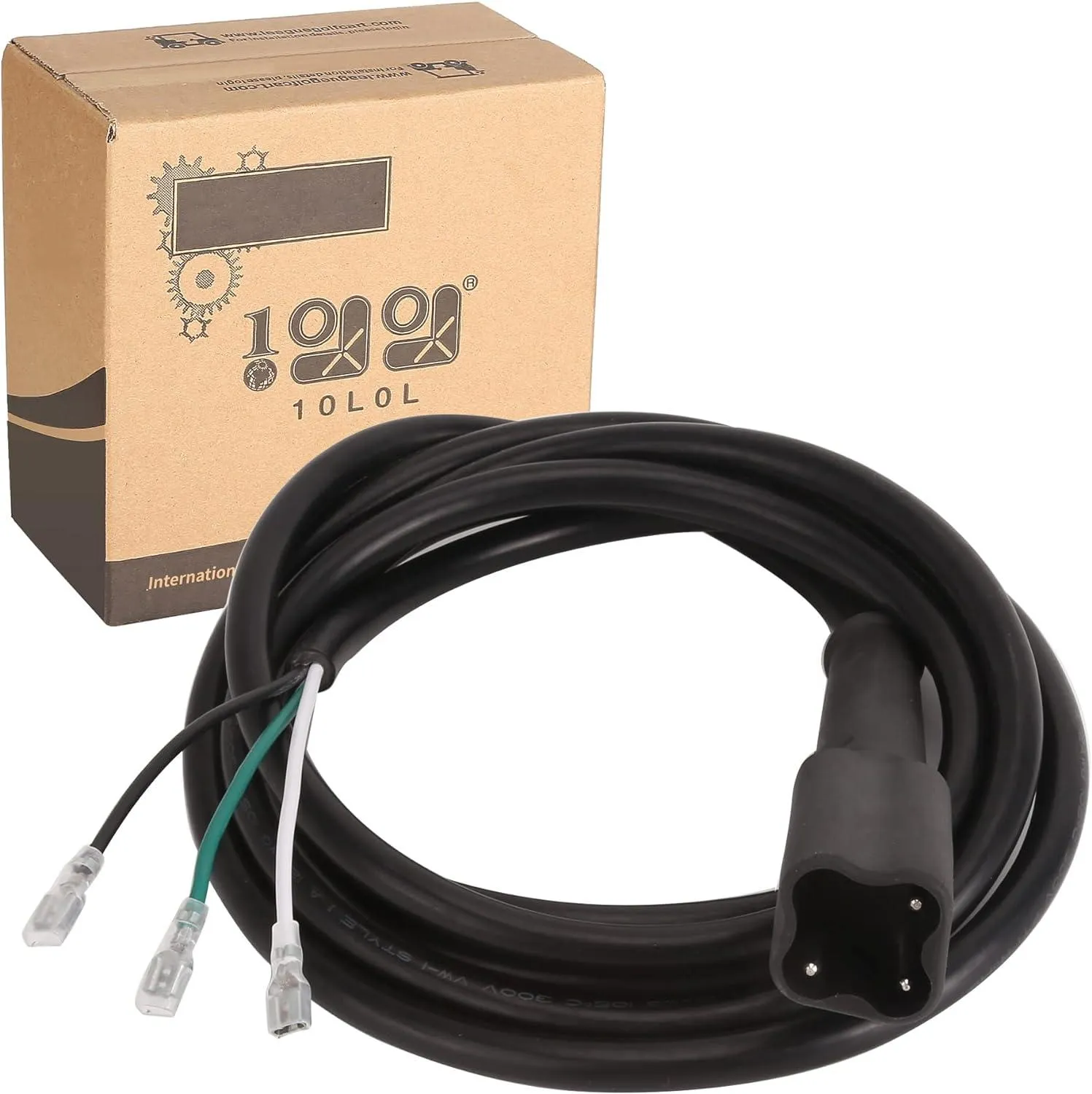 Golf Cart DC Charger Power Outlet for Yamaha G29 Drive with 10ft Power Cord - 10L0L