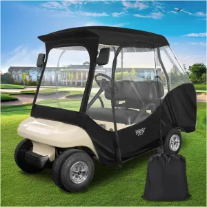 Golf Cart Enclosures Waterproof Driving Cover for 4 Passenger Club Car DS - 10L0L