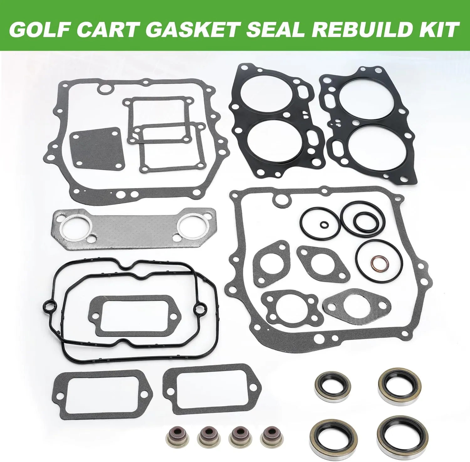 Golf Cart Gasket Seal Rebuild Kit for EZGO 295cc 350cc 4 Cycle Gas 1991-2008 - 10L0L