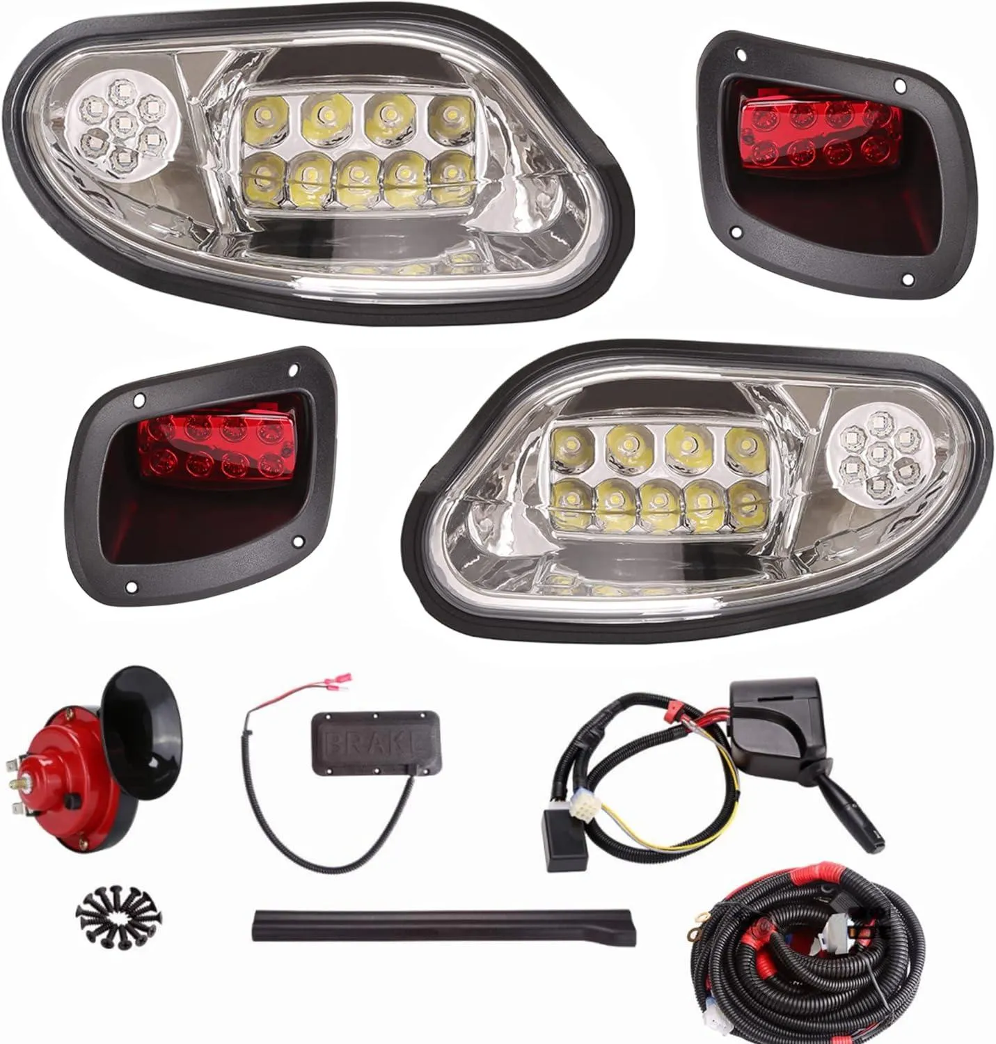 Golf Cart Headlight Taillight Kit for EZGO TXT/T48 2014-Up - 10L0L