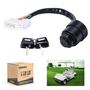 Golf Cart Ignition Key Switch for Yamaha G1 Gas 2 Cycle 1979 -1989 - 10L0L