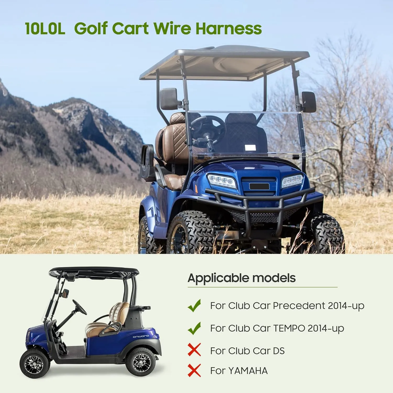 Golf Cart Main Harness for Precedent & Tempo 2014-up gas and electric - 10L0L