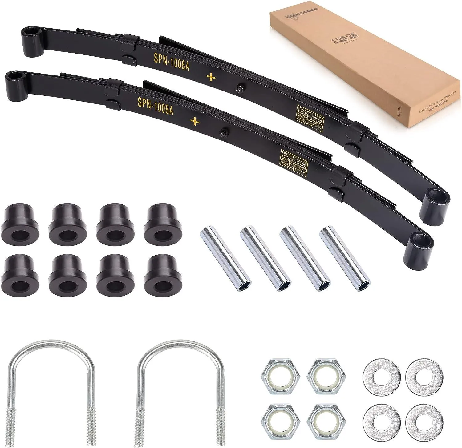 Golf Cart Rear Heavy Duty 4-Leaf Springs Kit For Club Car DS - 10L0L