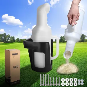 Golf Cart Sand Bottle with Handle and Stand for EZGO Club Car Yamaha - 10L0L