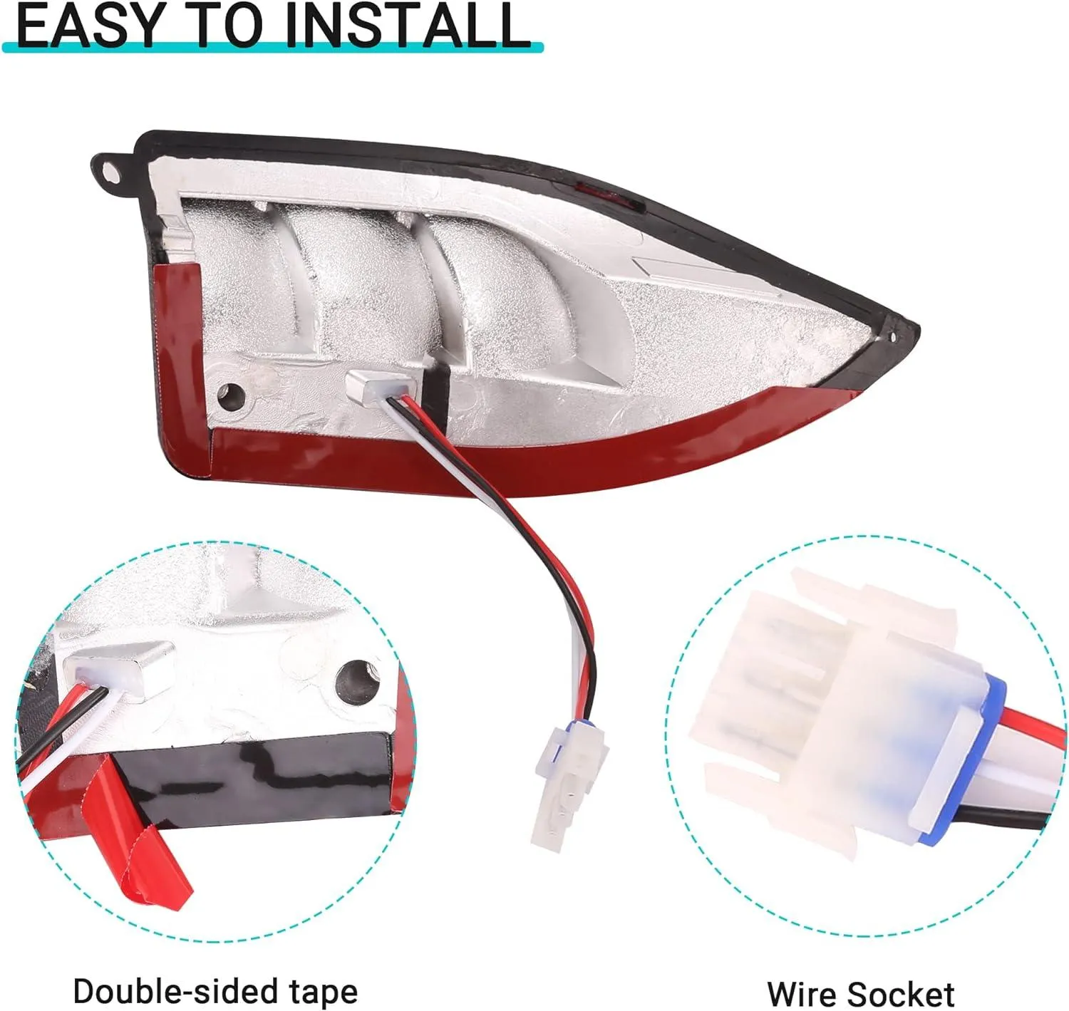 Golf Cart Tail Lights for Club Car Precedent & Tempo - 10L0L