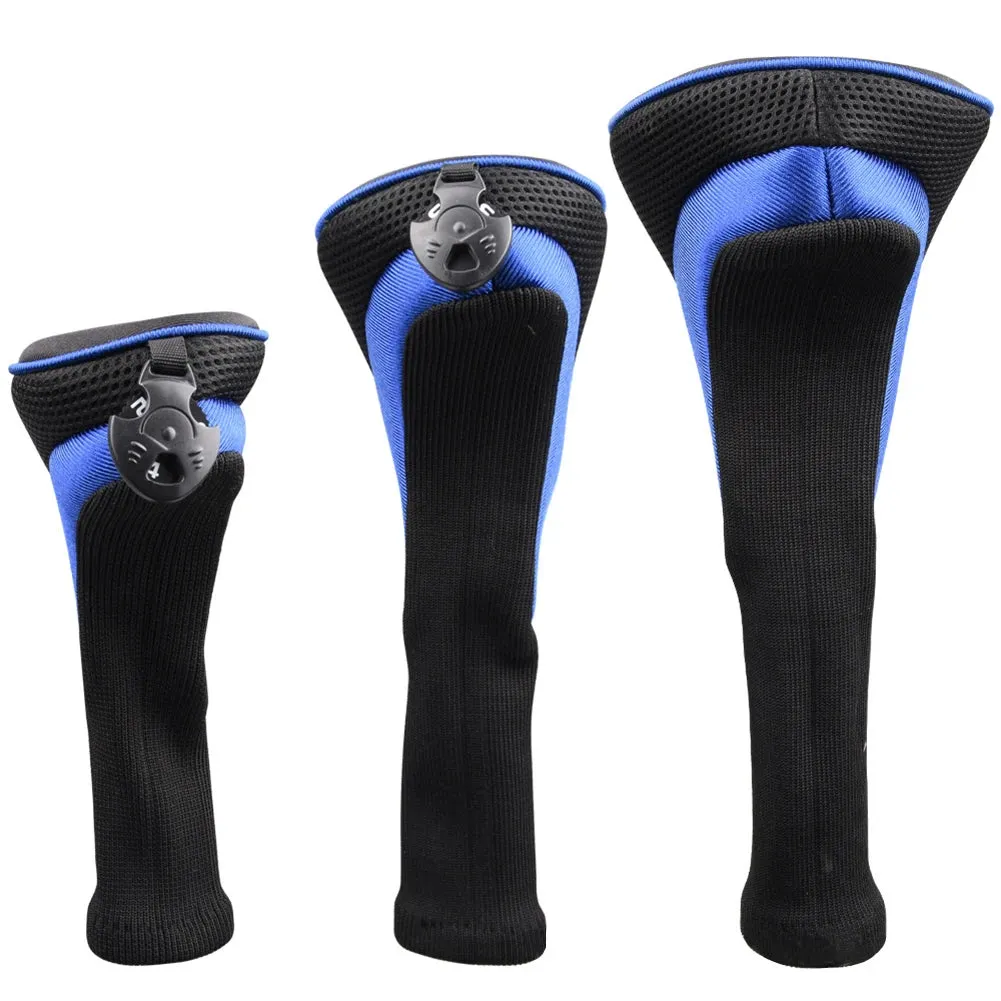 Golf Club Head Covers 3Pcs Set