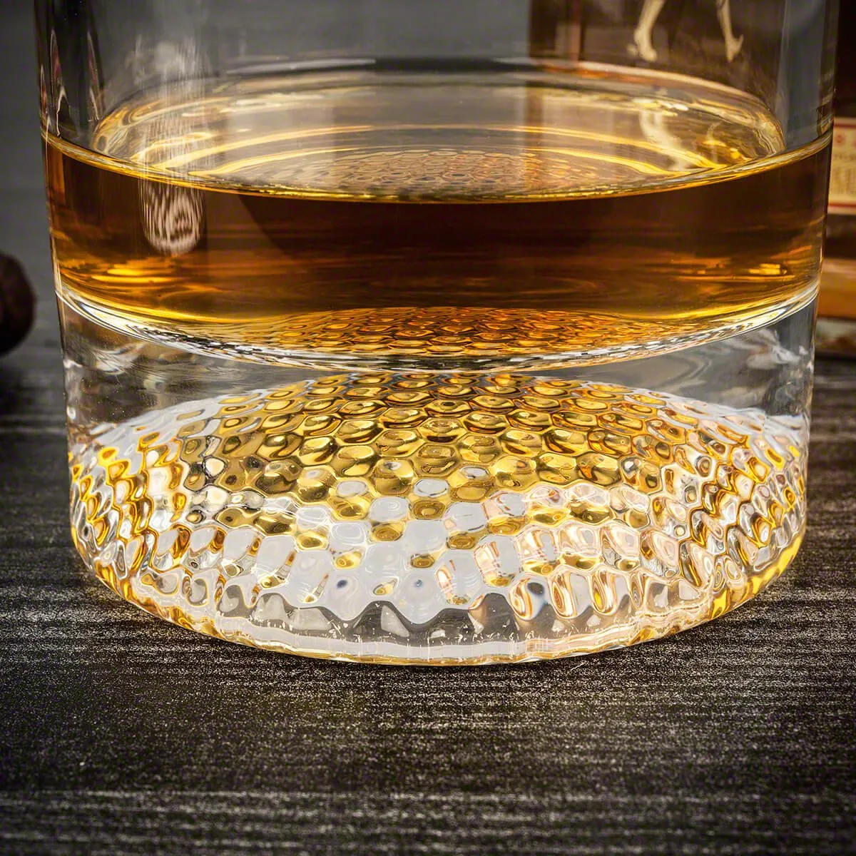 Golf Decanter and 4 Whiskey Glasses