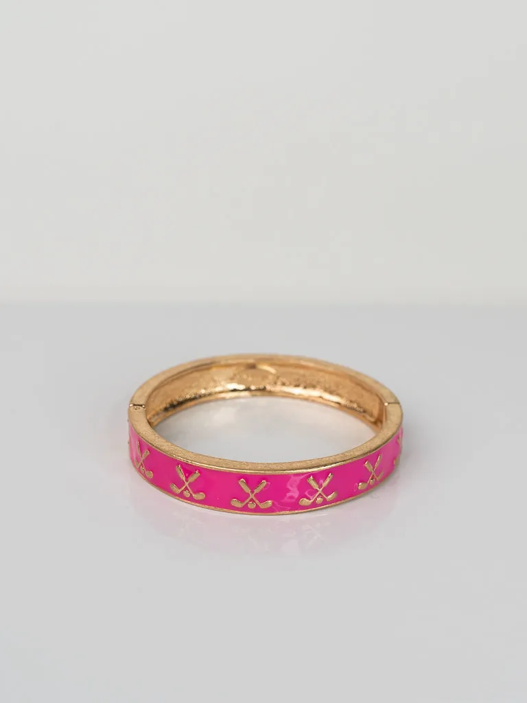 Golf Enamel Hinge Bangle