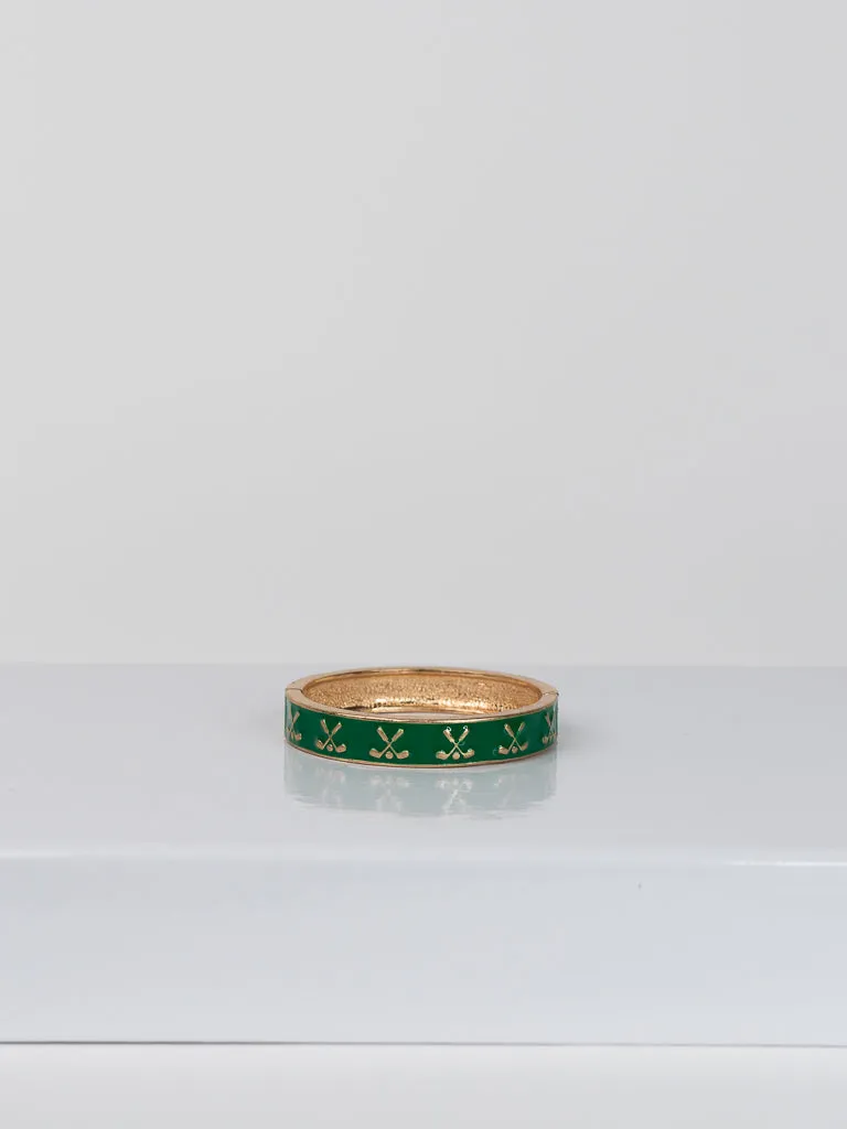 Golf Enamel Hinge Bangle