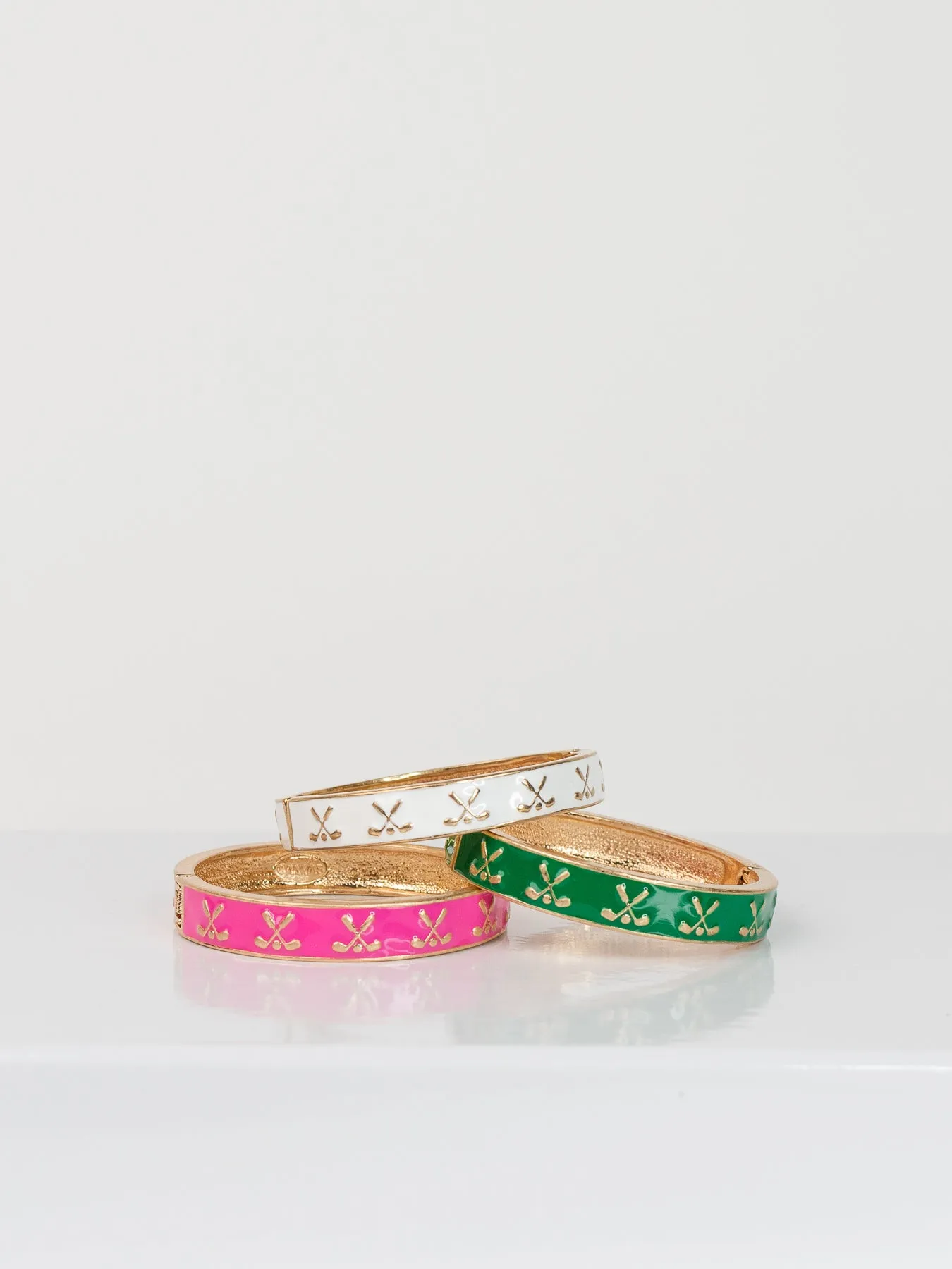 Golf Enamel Hinge Bangle