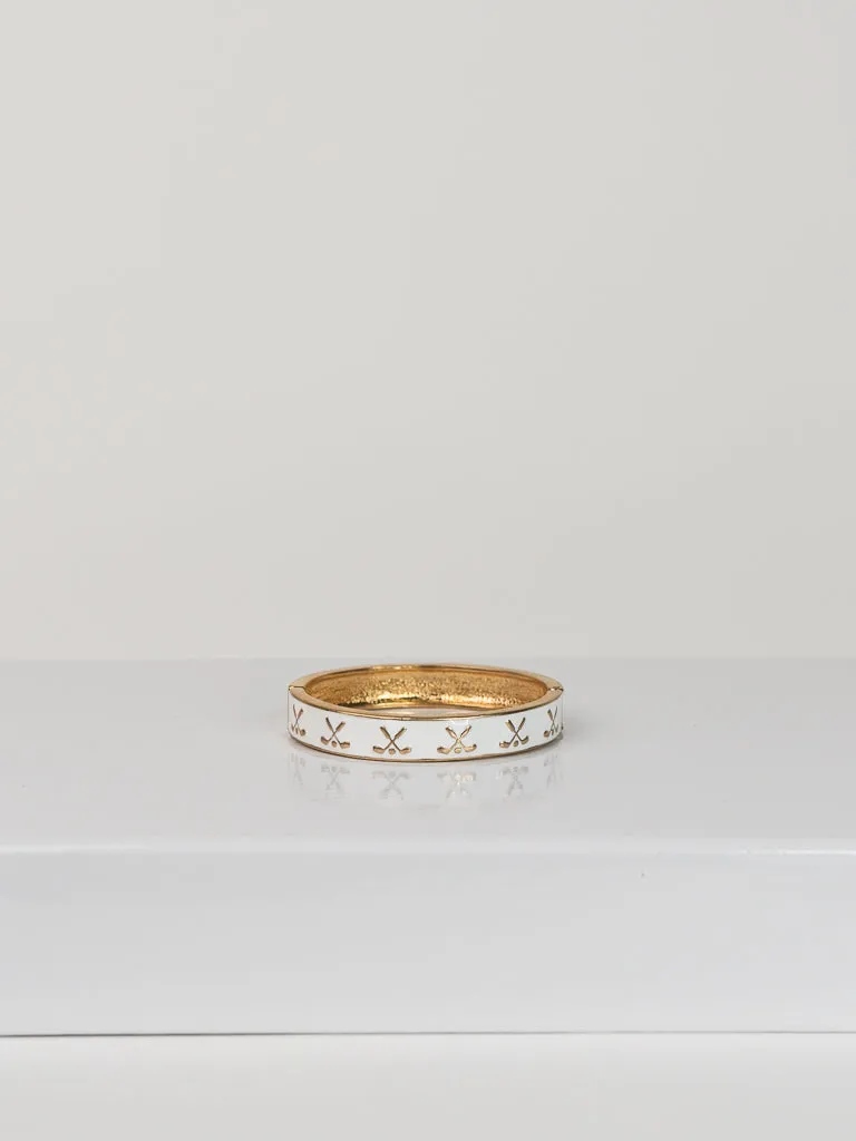 Golf Enamel Hinge Bangle