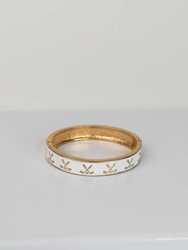 Golf Enamel Hinge Bangle