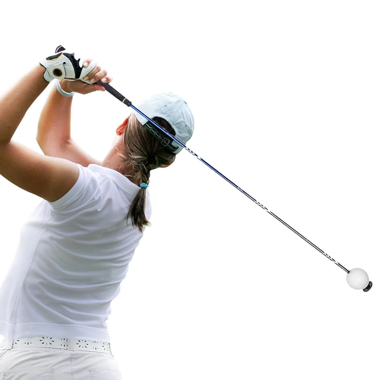 Golf Improve Swing Speed and Tempo Trainer Wand with Magnetic Ball