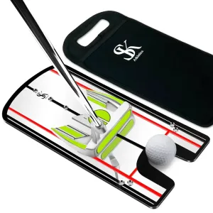 Golf Putting Alignment Mirror with Upgraded Case