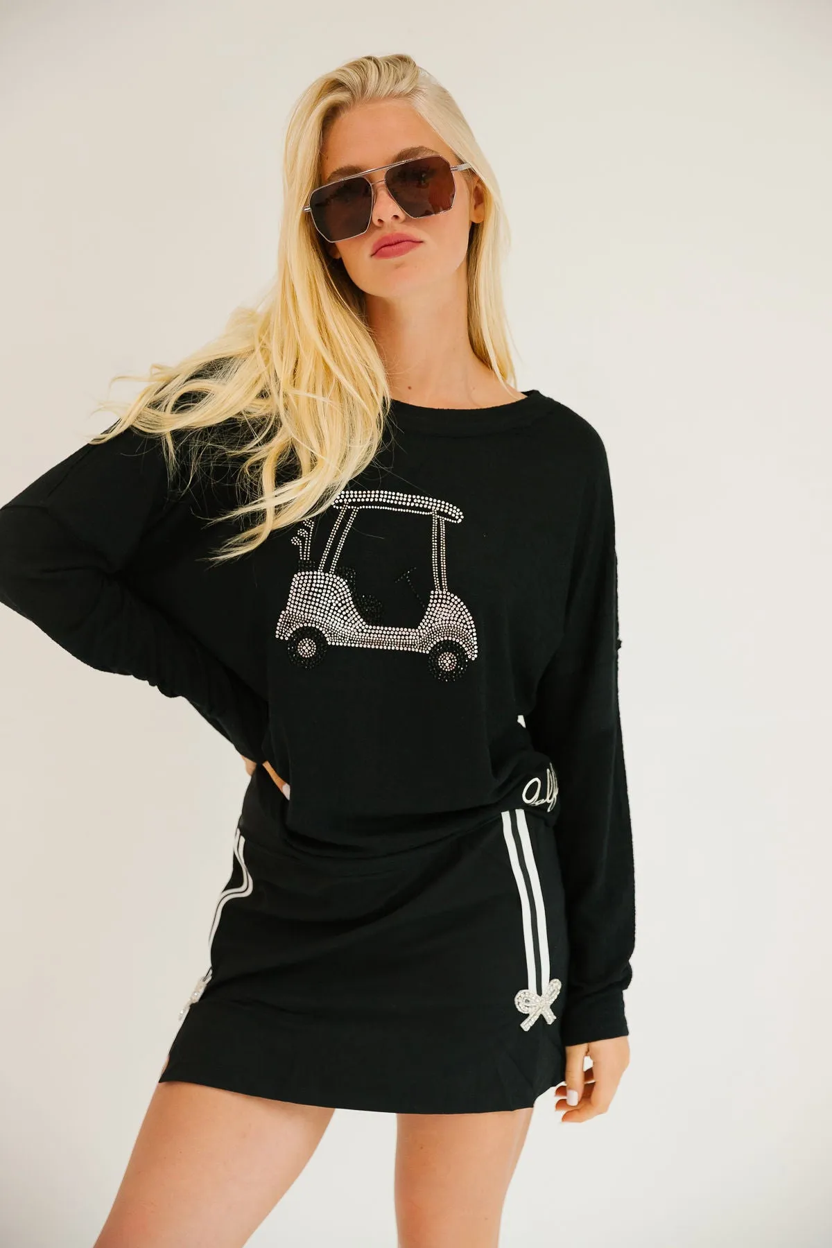 GOLF QUEEN BLACK SWEATER