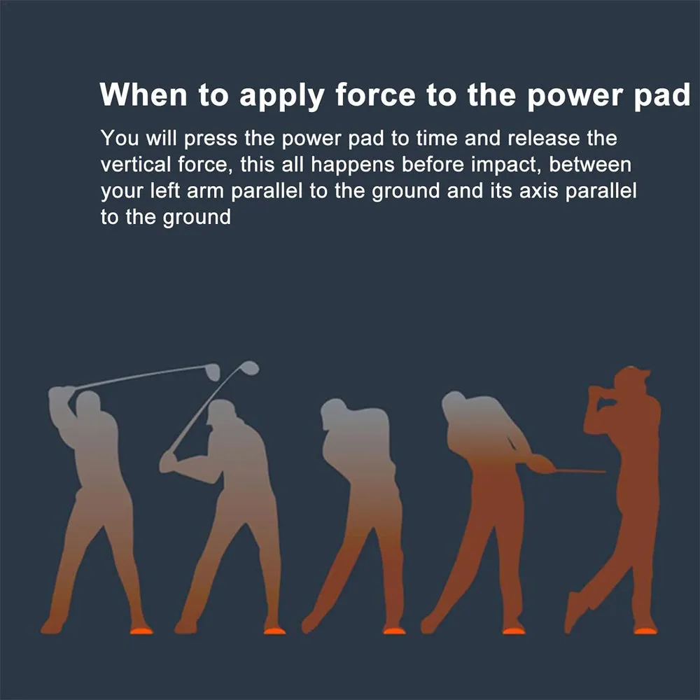 Golf Swing Rubber Force Pedal Exerciser Step Pad