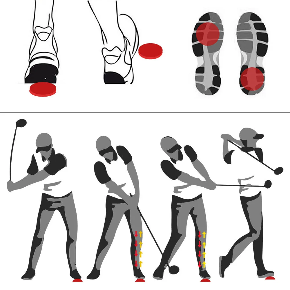 Golf Swing Rubber Force Pedal Exerciser Step Pad
