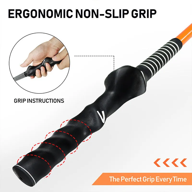 Golf Swing Trainer with Double Grips