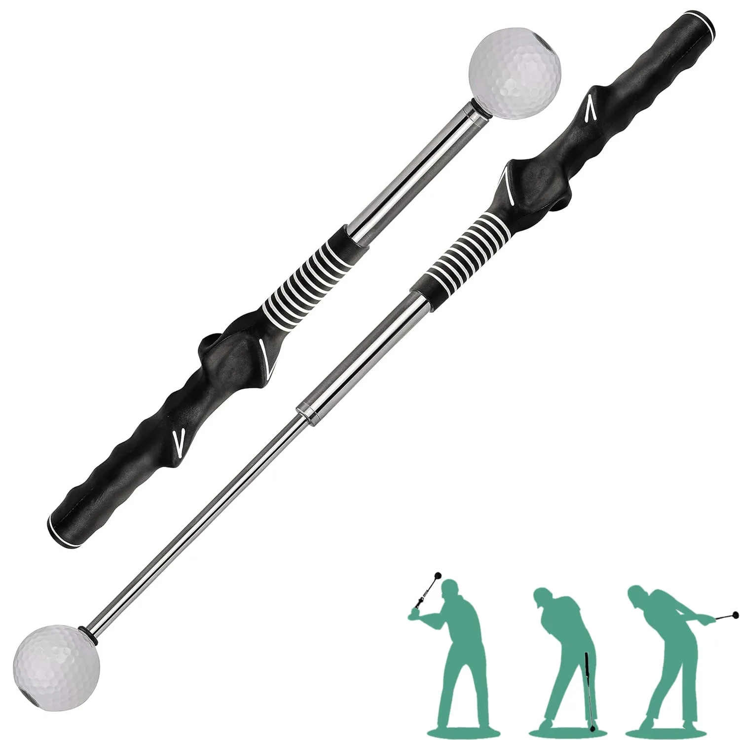 Golf Swing Training Aids Flexible Telescopic Club