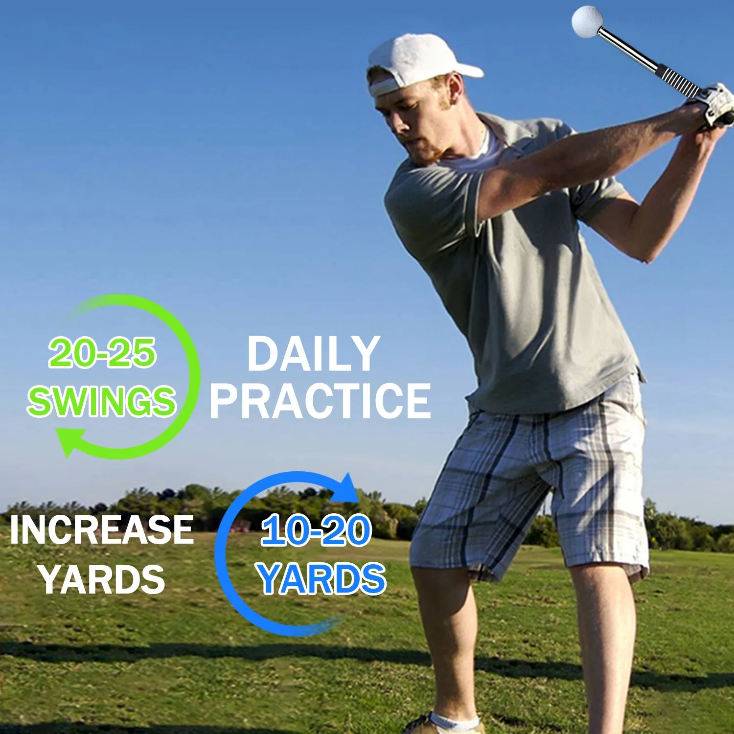 Golf Swing Training Aids Flexible Telescopic Club