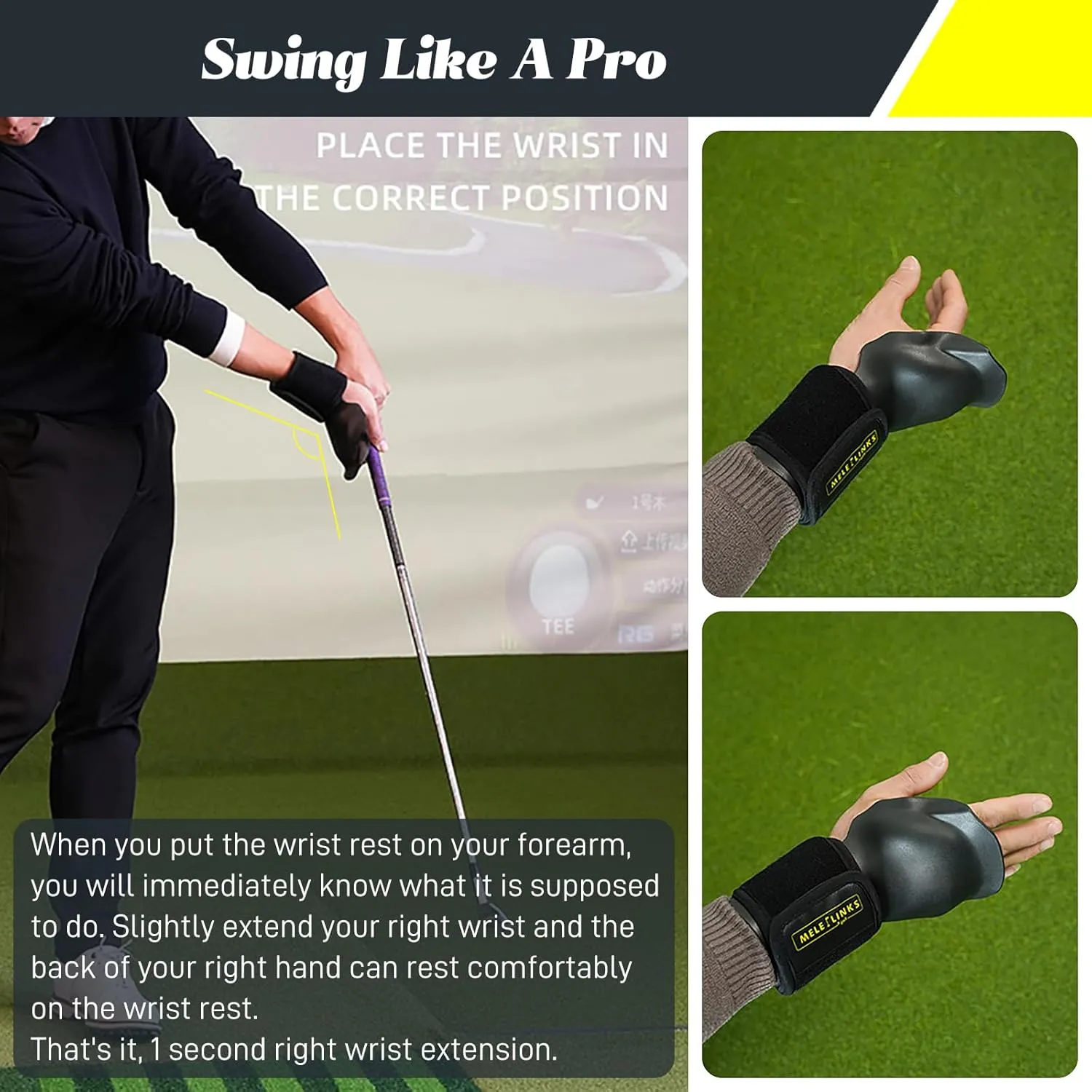 Golf Wrist Training Aid, Golf Grip Trainer For Golf Practice Beginners