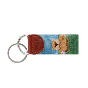 Gopher Golf Needlepoint Key Fox