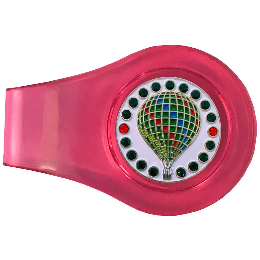 Hot Air Balloon Golf Ball Marker With Colored Clip