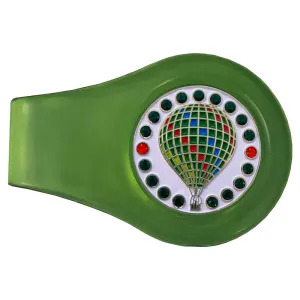 Hot Air Balloon Golf Ball Marker With Colored Clip