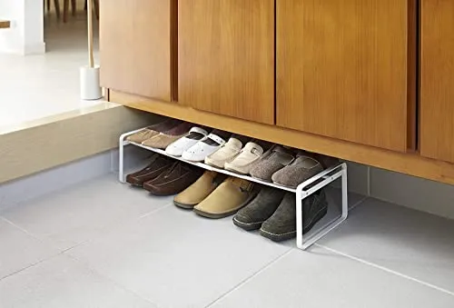 INDIAN DECOR 39229 Adjustable Shoe Rack/Entry Way Shoe Rack for Home and Office - White