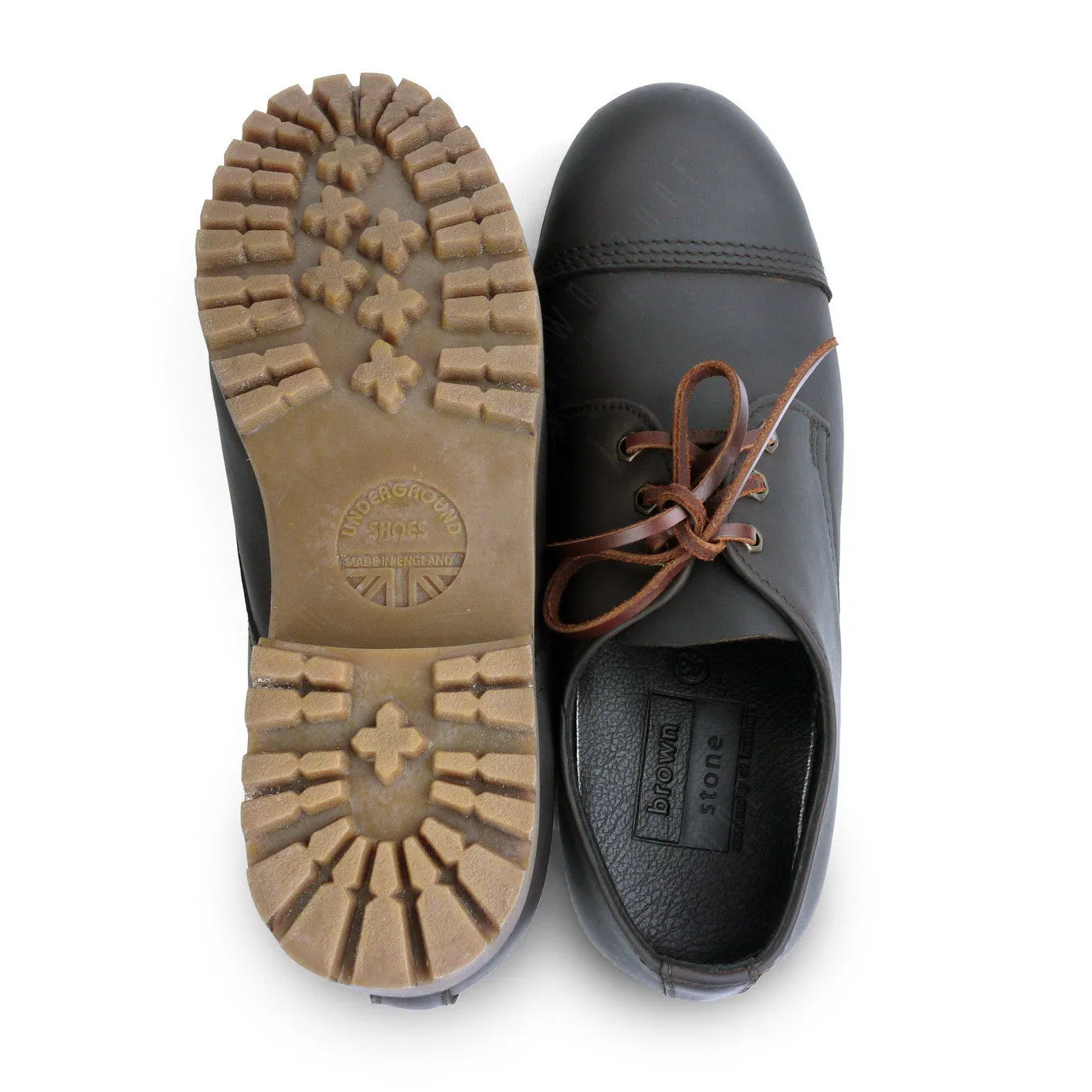 Industrial British Steel Cap Leather Shoes Low Cut